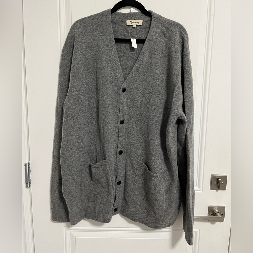 NWT - Madewell Men’s 100% Merino Wool Cardigan - Size XXL